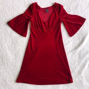 Old Navy Velvet Red Dress XS.